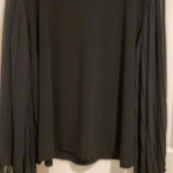 Cato Women’s Long-sleeve Black pleated Blouse Top Plus Sz. 26/28W - Picture 8 of 8